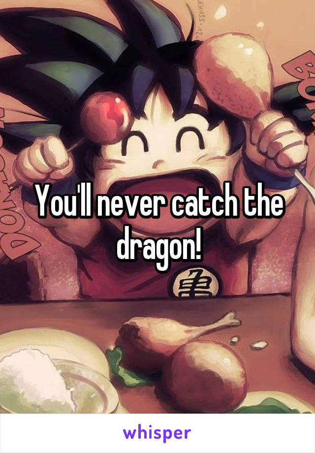 You'll never catch the dragon!