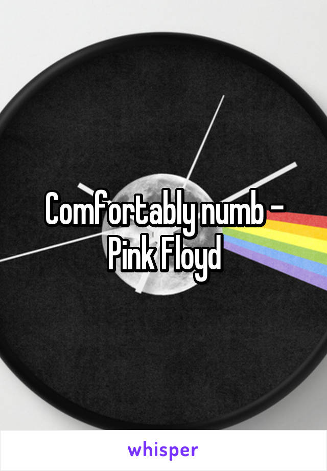 Comfortably numb - Pink Floyd