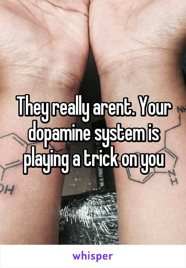 They really arent. Your dopamine system is playing a trick on you