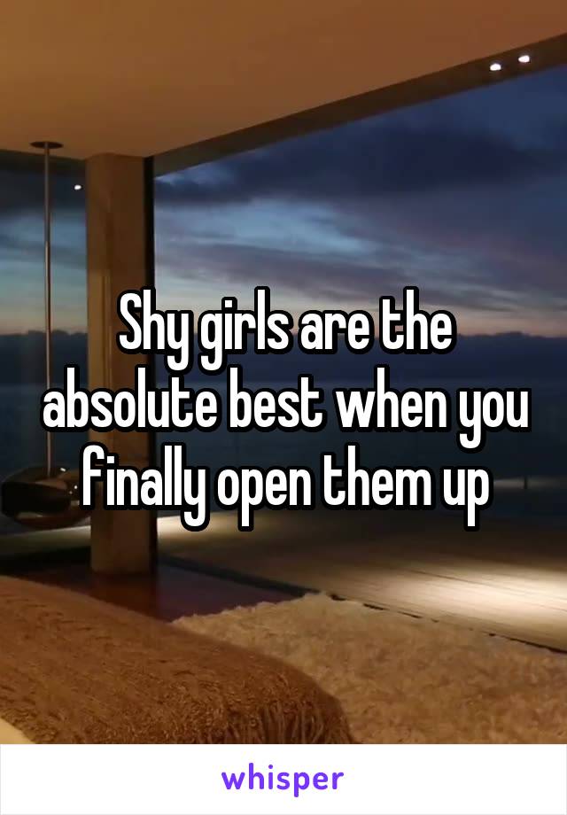 Shy girls are the absolute best when you finally open them up