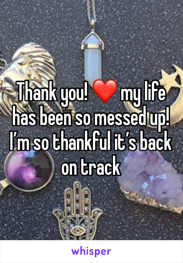 Thank you! ❤️ my life has been so messed up! I’m so thankful it’s back on track