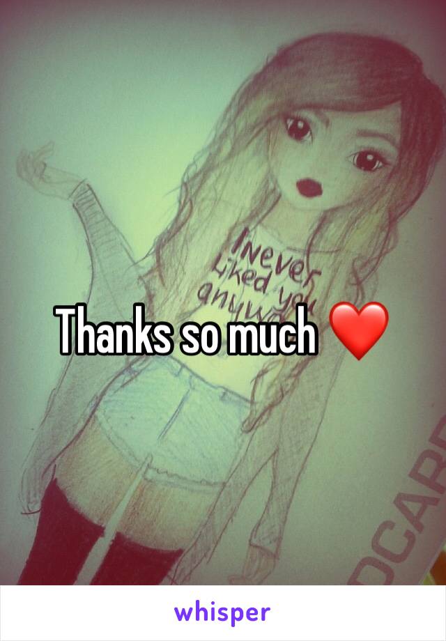 Thanks so much ❤️