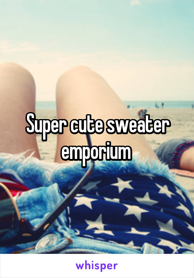 Super cute sweater emporium 