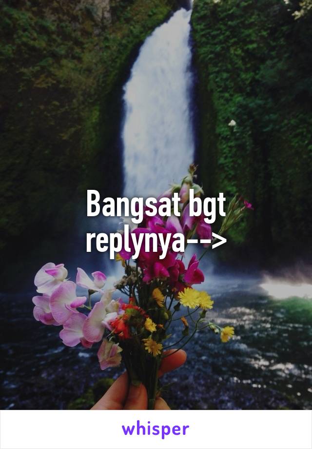 Bangsat bgt replynya-->