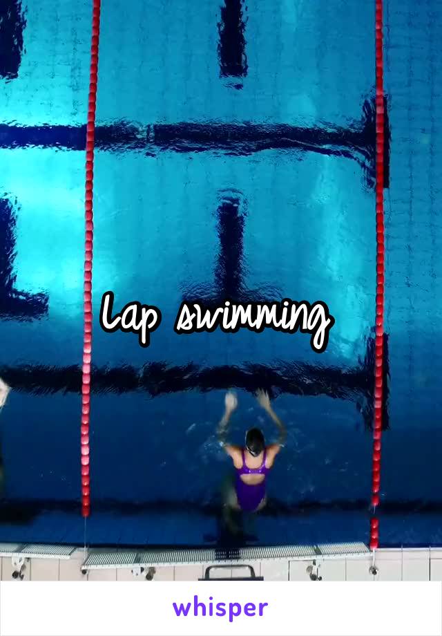 Lap swimming 