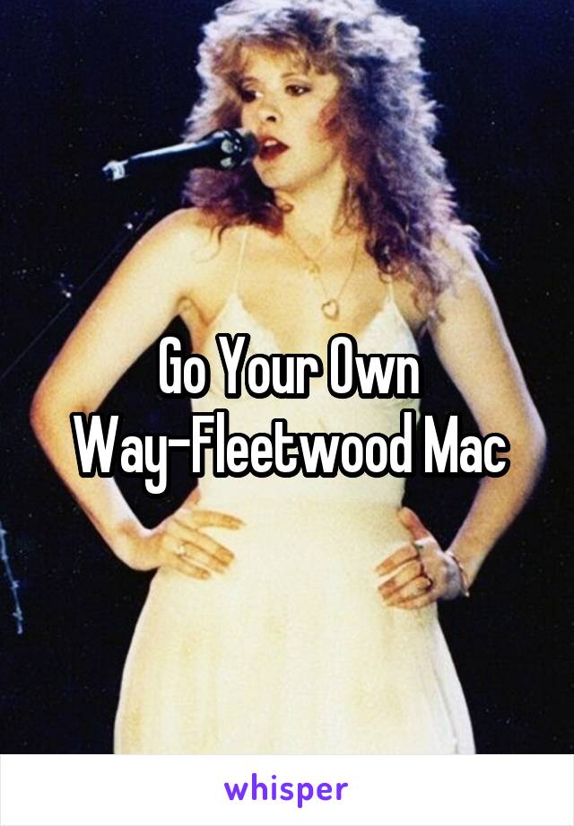 Go Your Own Way-Fleetwood Mac