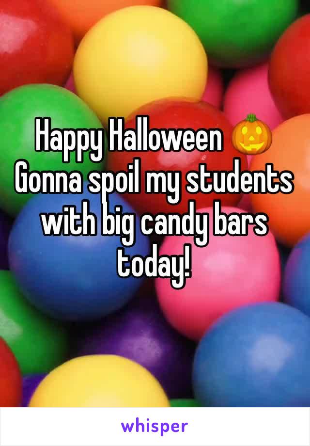 Happy Halloween 🎃 
Gonna spoil my students with big candy bars today!