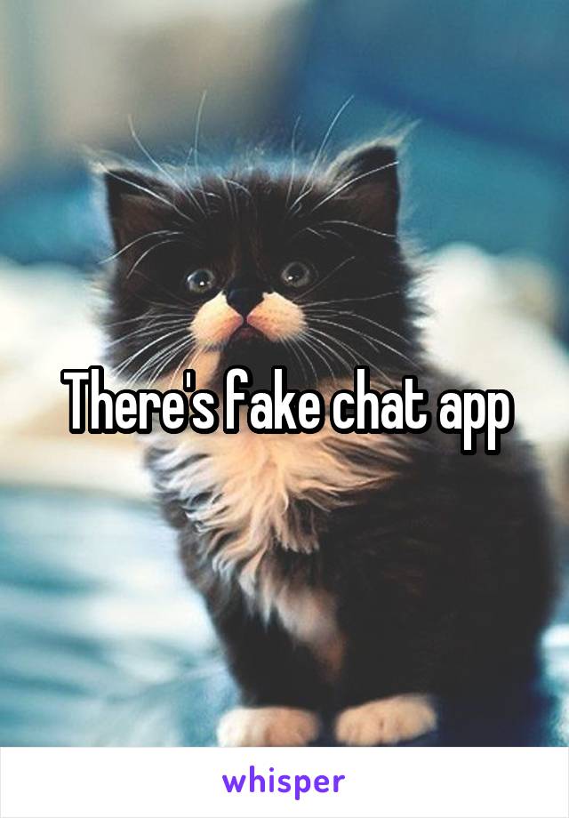 There's fake chat app