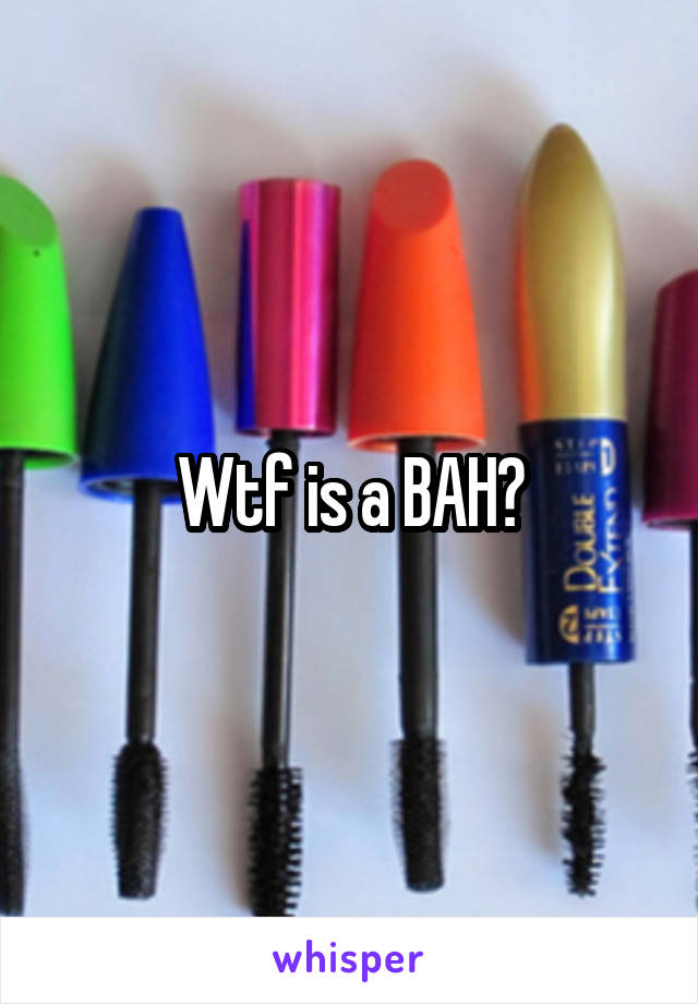 Wtf is a BAH?