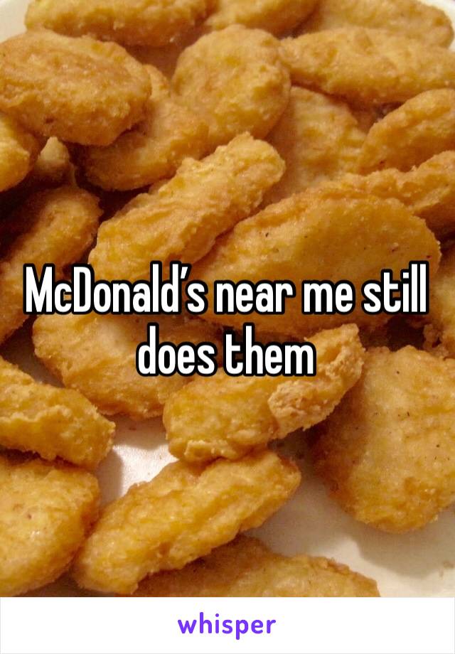 McDonald’s near me still does them