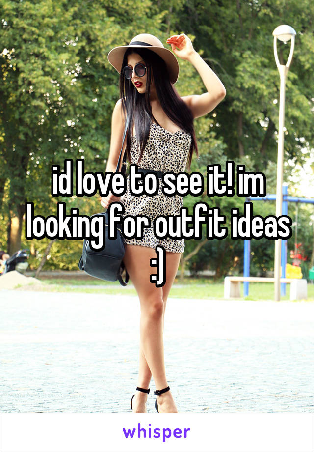 id love to see it! im looking for outfit ideas :)