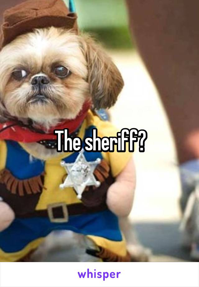 The sheriff?