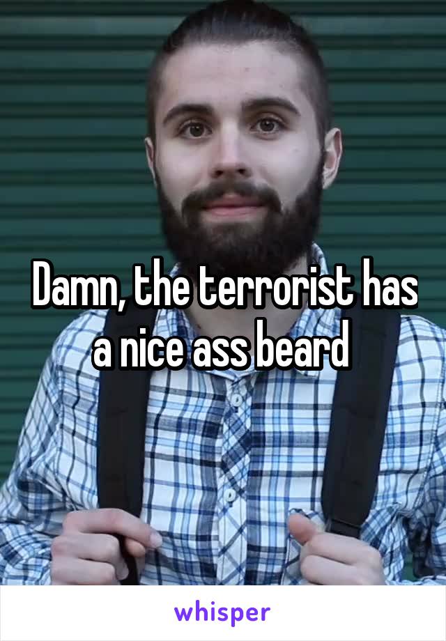 Damn, the terrorist has a nice ass beard 