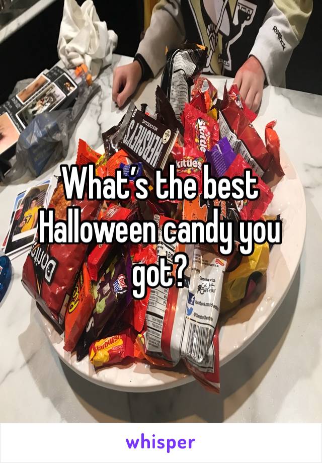 What’s the best Halloween candy you got? 