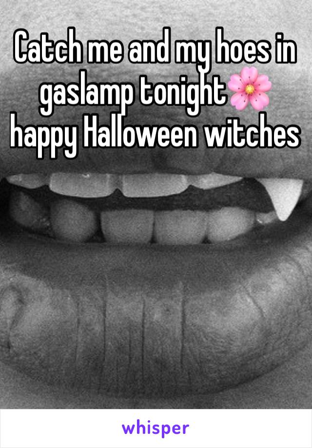 Catch me and my hoes in gaslamp tonight🌸 happy Halloween witches