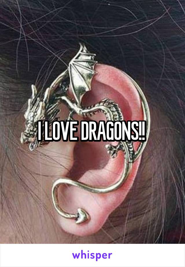 I LOVE DRAGONS!! 