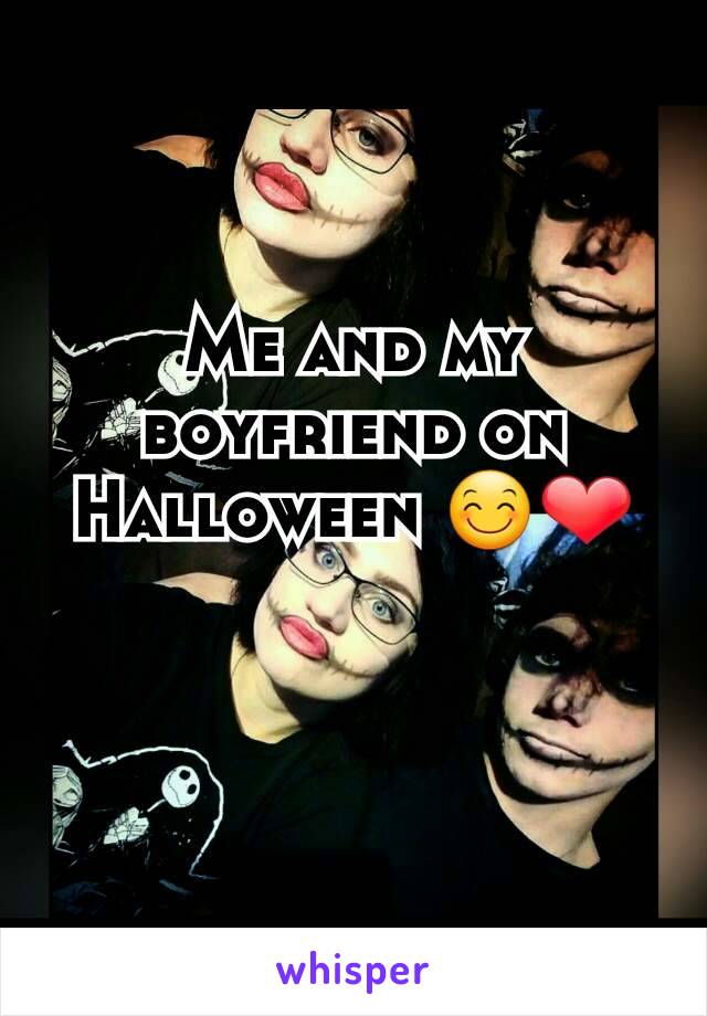 Me and my boyfriend on Halloween 😊❤

