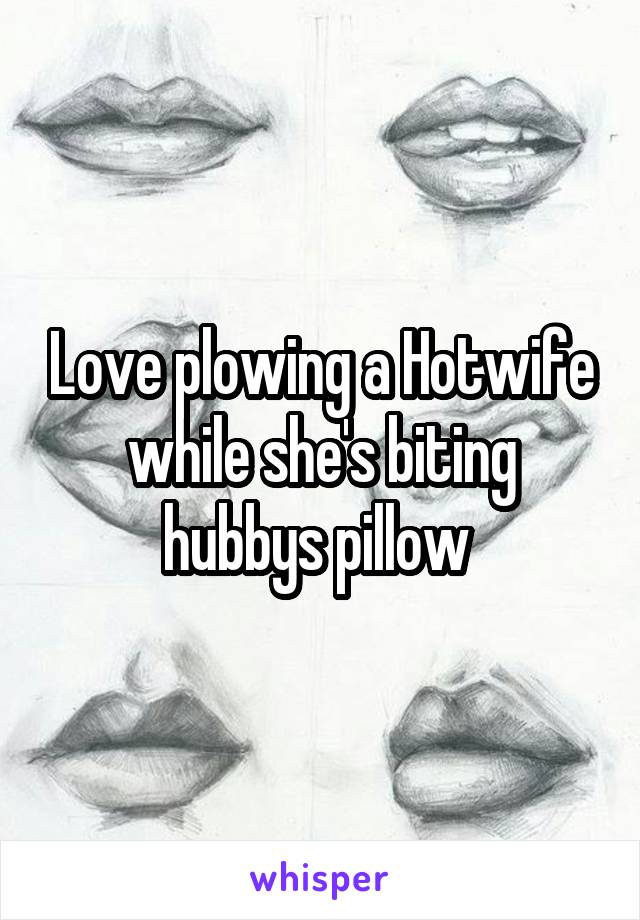 Love plowing a Hotwife while she's biting hubbys pillow 