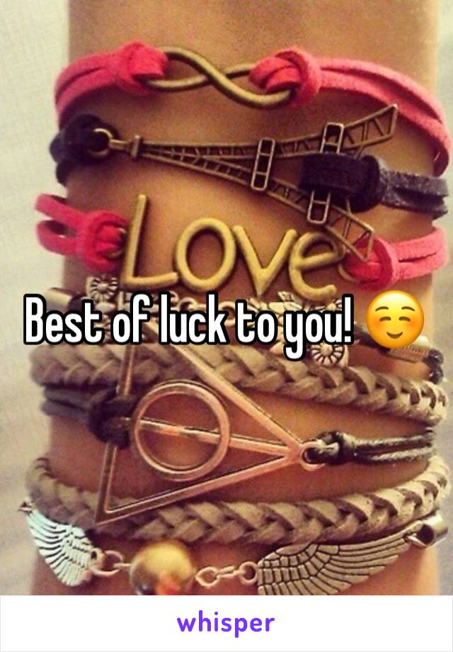 Best of luck to you! ☺️