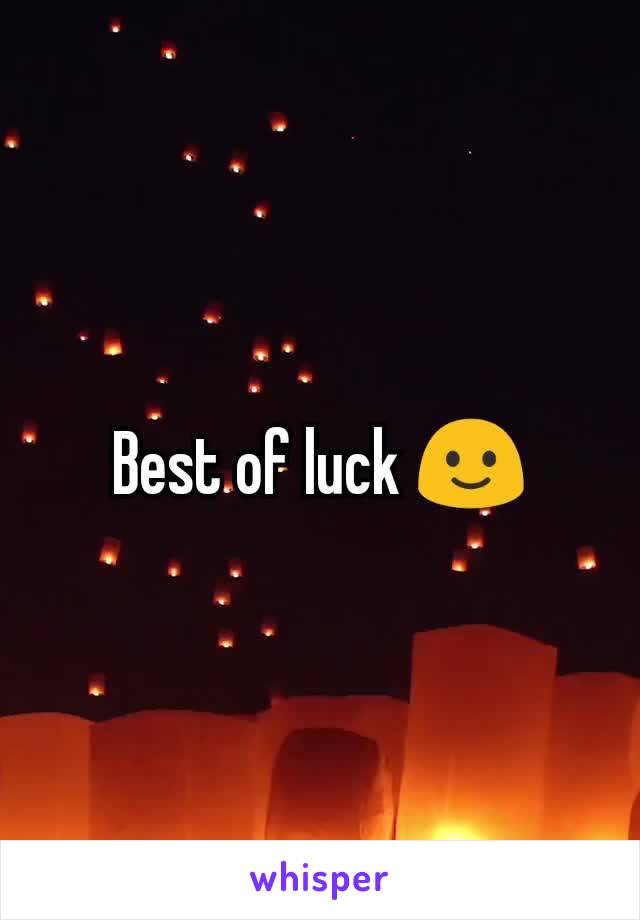 Best of luck 🙂