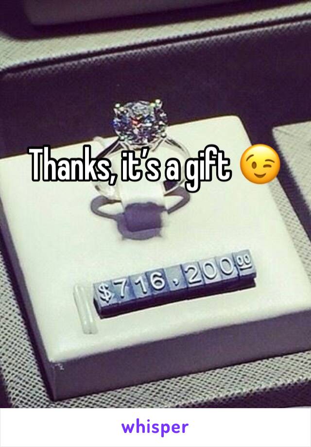 Thanks, it’s a gift 😉