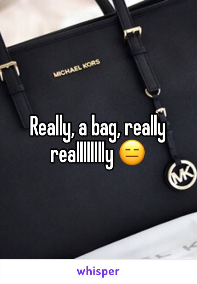 Really, a bag, really realllllllly 😑