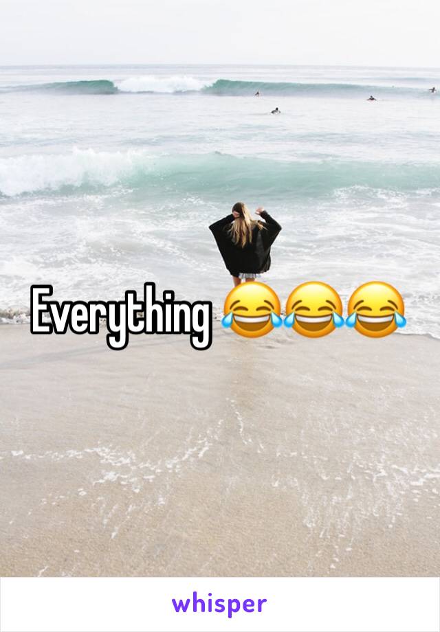 Everything 😂😂😂