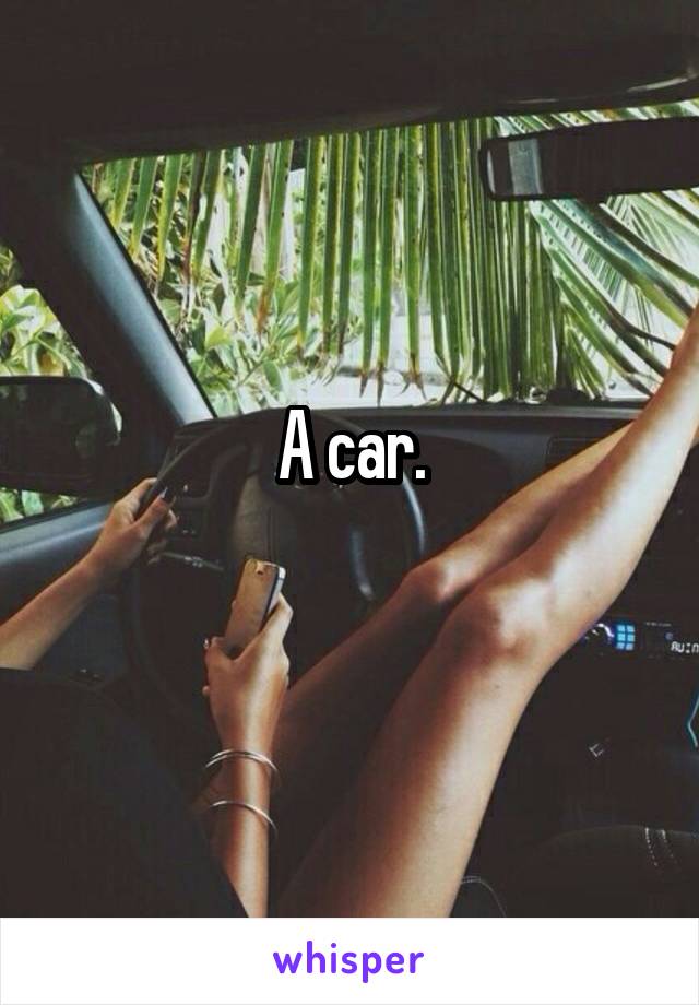 A car.
