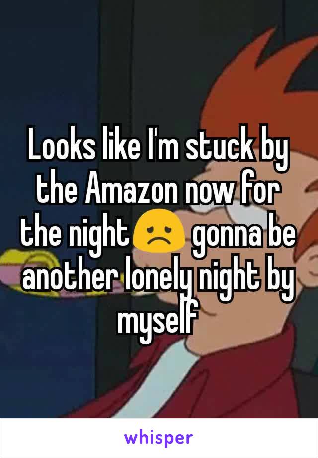 Looks like I'm stuck by the Amazon now for the night😞 gonna be another lonely night by myself