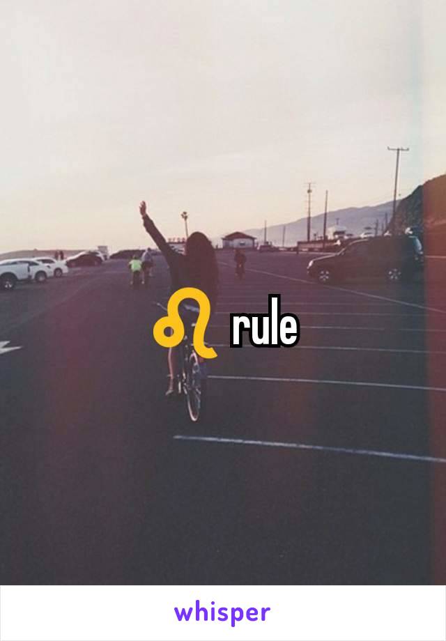 ♌ rule