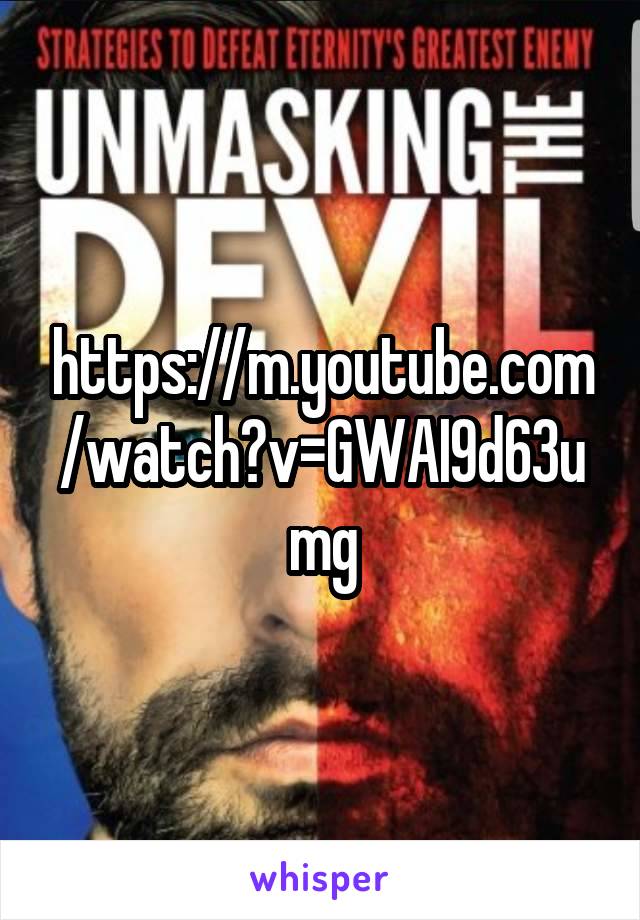 https://m.youtube.com/watch?v=GWAI9d63umg