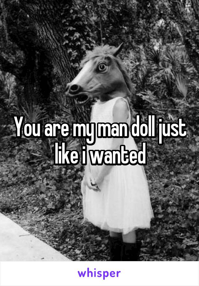 You are my man doll just like i wanted