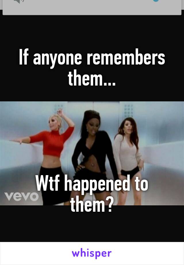 If anyone remembers them...




Wtf happened to them?