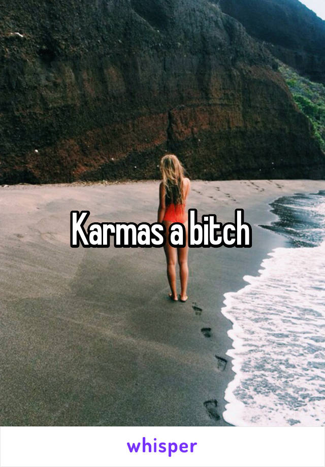 Karmas a bitch 