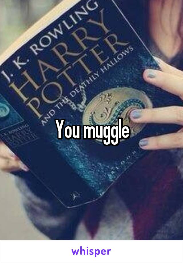 You muggle