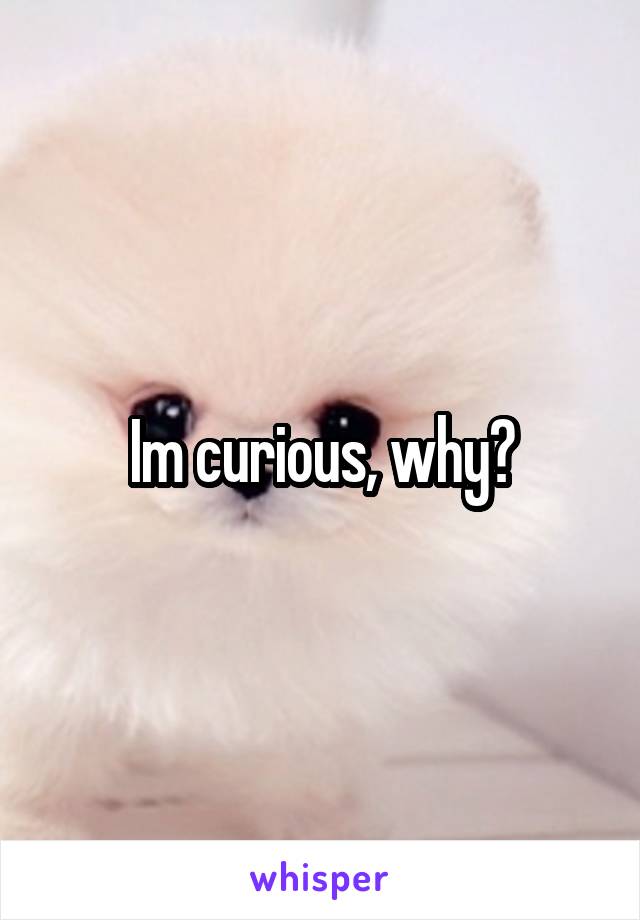 Im curious, why?