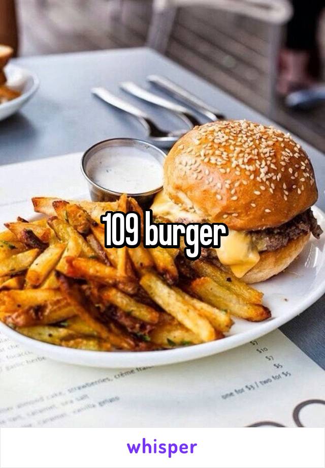 109 burger
