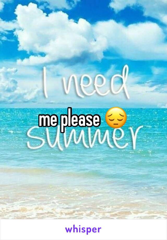 me please 😔