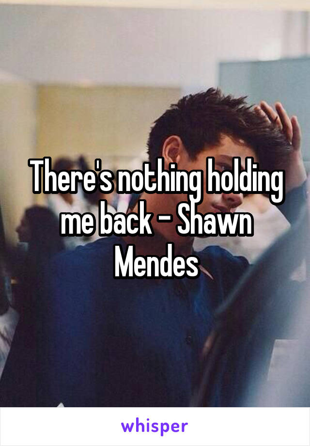 There's nothing holding me back - Shawn Mendes