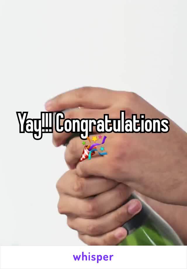 Yay!!! Congratulations 🎉