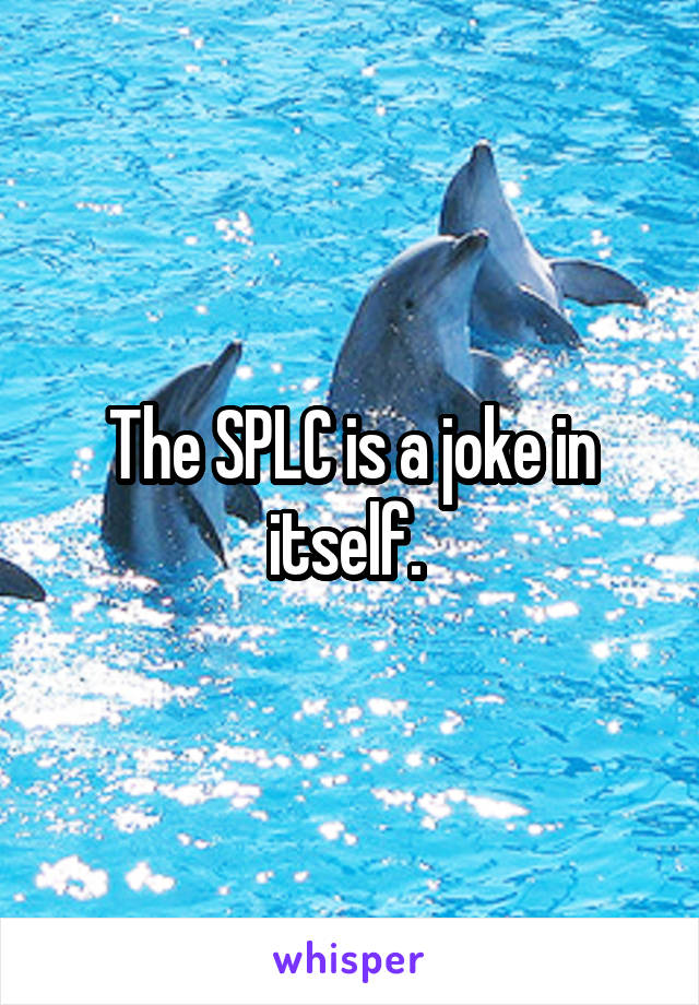The SPLC is a joke in itself. 