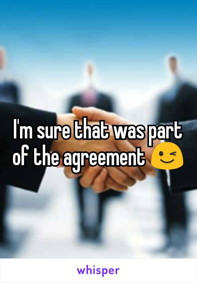 I'm sure that was part of the agreement 😉