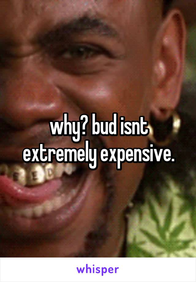 why? bud isnt extremely expensive.