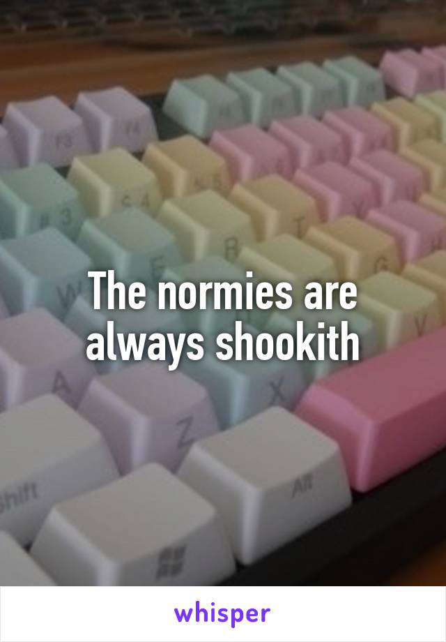 The normies are always shookith