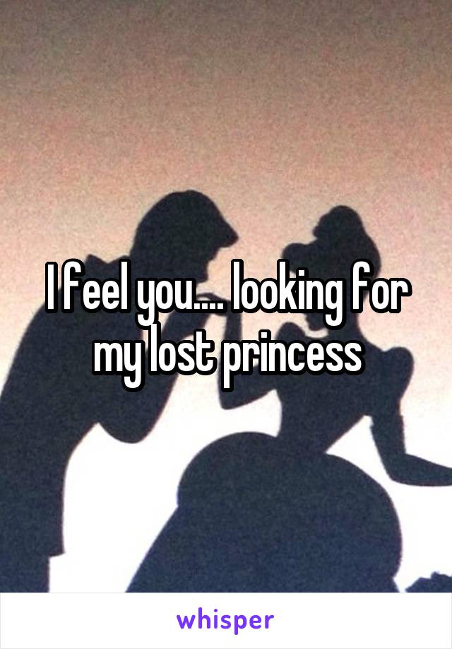 I feel you.... looking for my lost princess