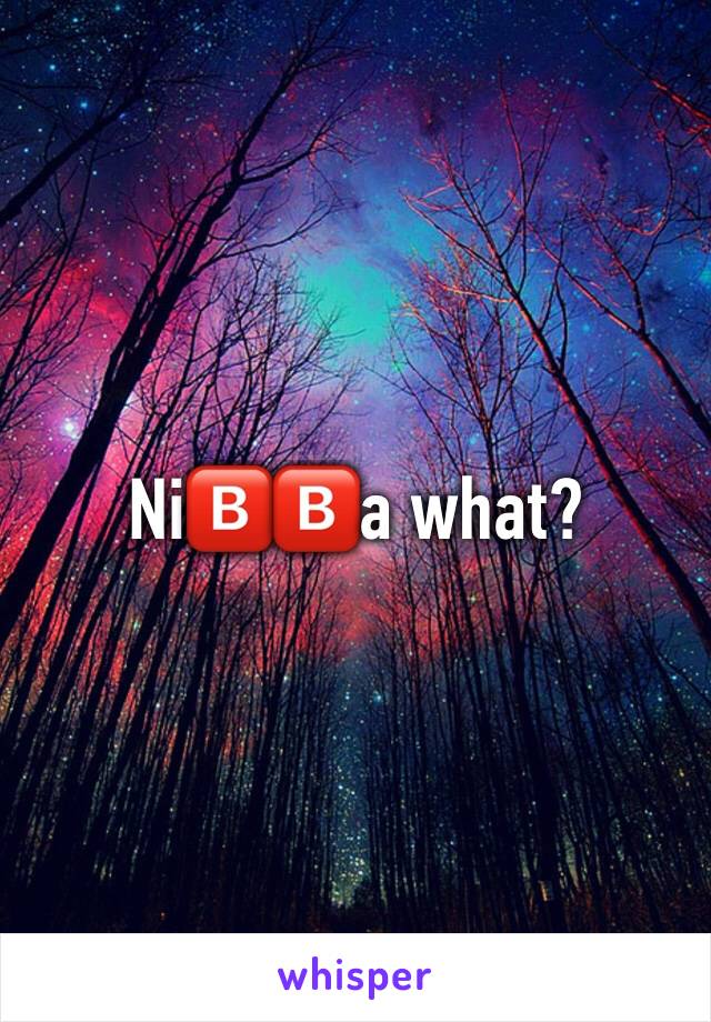 Ni🅱️🅱️a what?