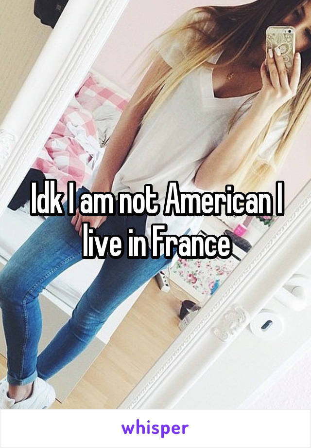 Idk I am not American I live in France