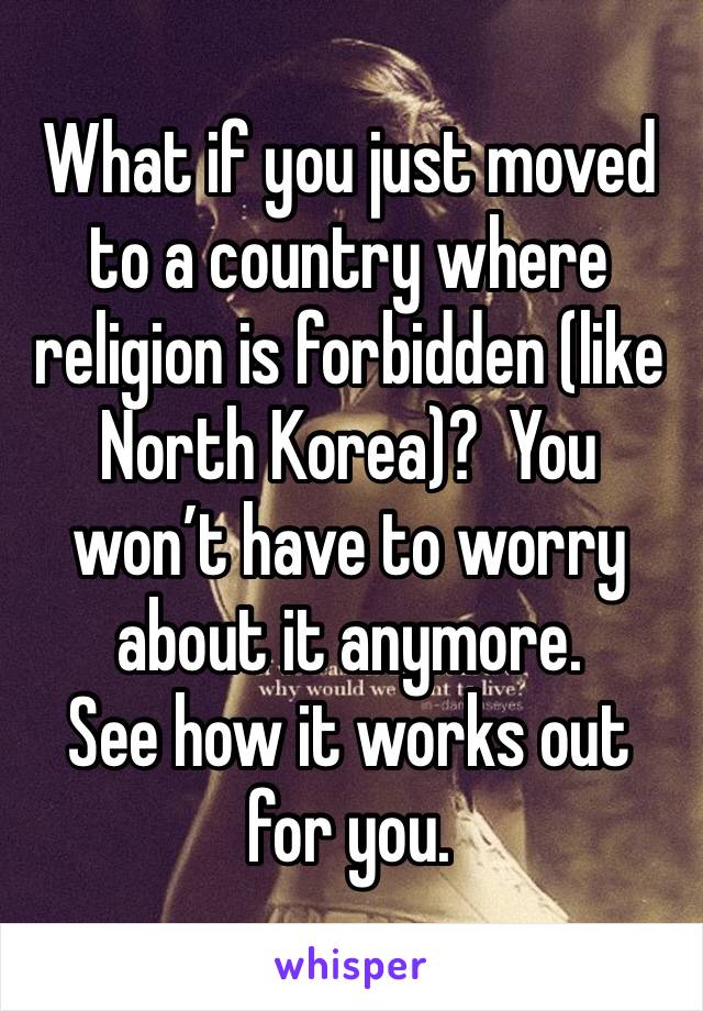 What if you just moved to a country where religion is forbidden (like North Korea)?  You won’t have to worry about it anymore.
See how it works out for you. 