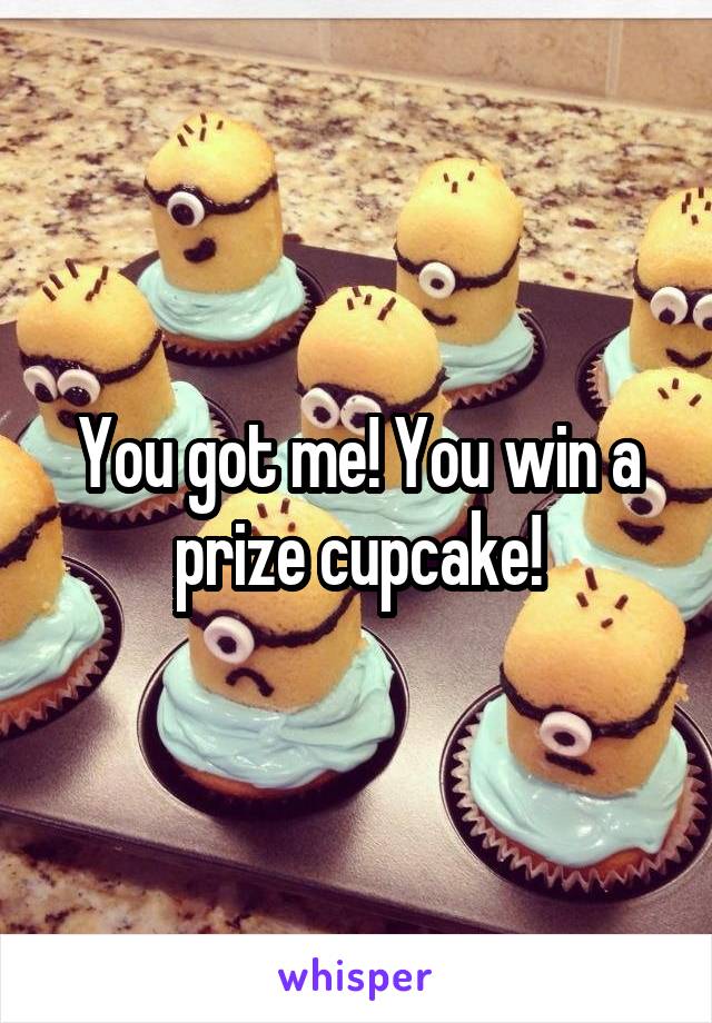 You got me! You win a prize cupcake!