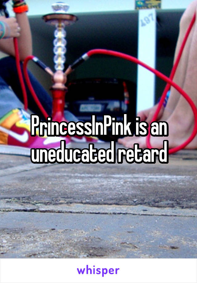 PrincessInPink is an uneducated retard